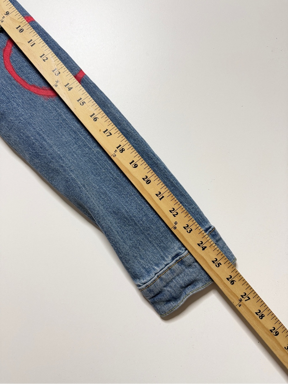 Levi’s 2020 Olympics Hudsons Bay Company Type 3 Denim Trucker Jacket Mens Large - Picture 12 of 12